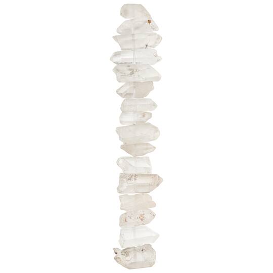 12 Pack: Clear Crystal Chunk Beads by Bead Landing™